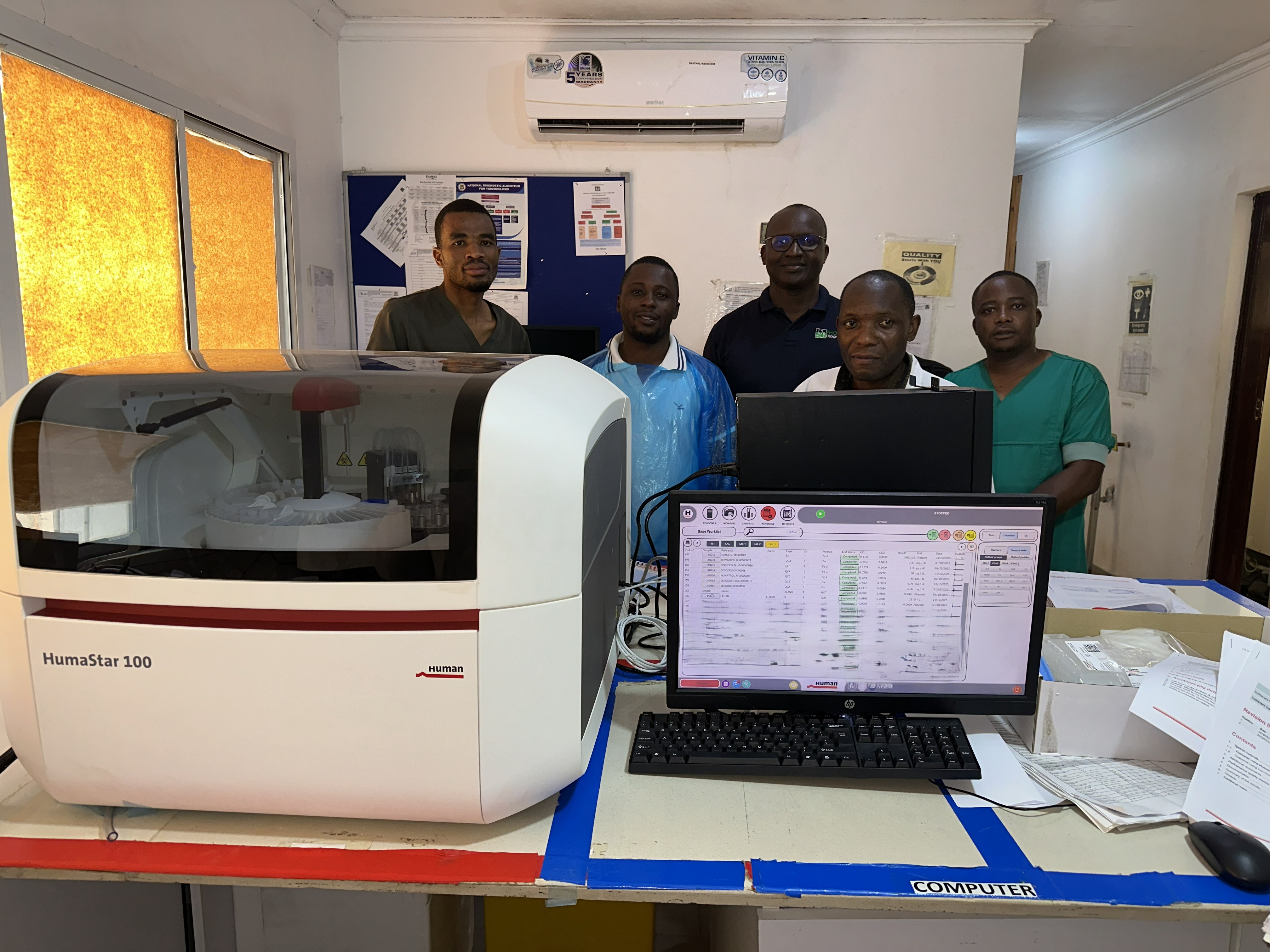 Installation of Humastar 100 at Dr. Atiman Memorial Council Designated Hospital Sumbawanga